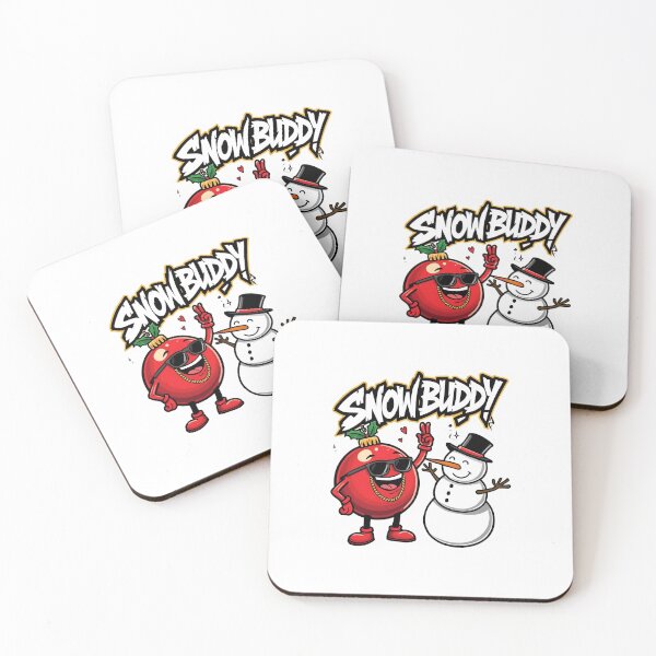 Item preview, Snow Buddy Christmas Ornament – Cute Snowman Holiday Art designed and sold by MiszungART.