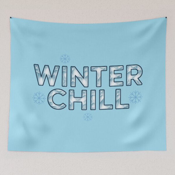 Item preview, Winter Chill – Frosted Typography designed and sold by DabrowskiDesign.