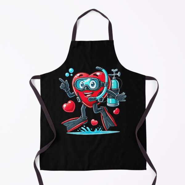 Item preview, Funny Scuba Diving Heart Valentine Scuba Diving Womens Mens designed and sold by RubySandy.