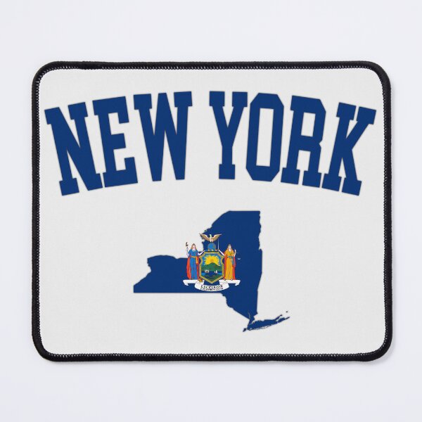 Item preview, New York State Map & Flag - Excelsior Heritage Tee designed and sold by mashmosh.