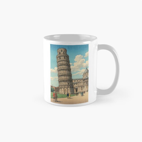 Item preview, Leaning Tower of Pisa Japanese Woodblock Print designed and sold by Takeda-art.