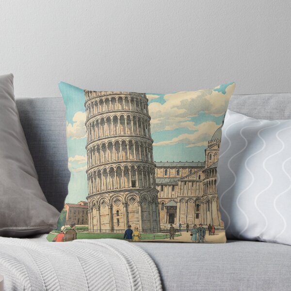 Item preview, Leaning Tower of Pisa Japanese Woodblock Print designed and sold by Takeda-art.