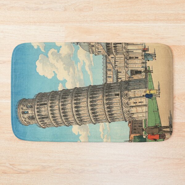 Item preview, Leaning Tower of Pisa Japanese Woodblock Print designed and sold by Takeda-art.