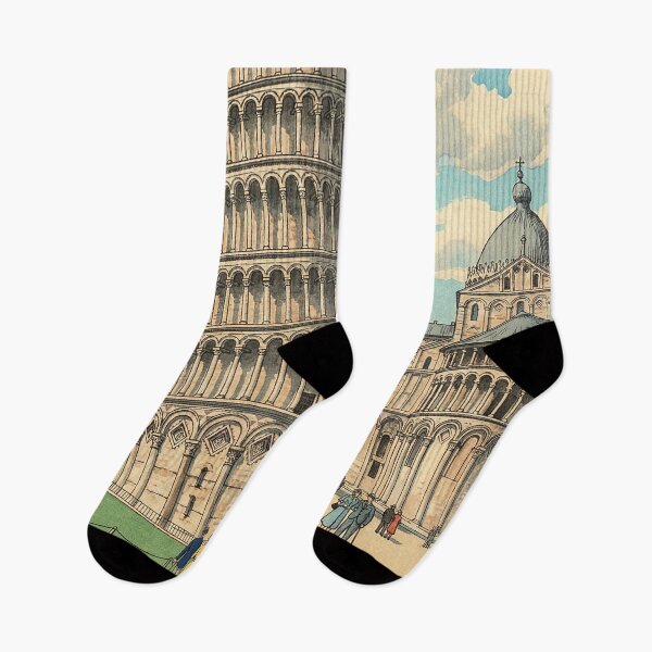 Item preview, Leaning Tower of Pisa Japanese Woodblock Print designed and sold by Takeda-art.