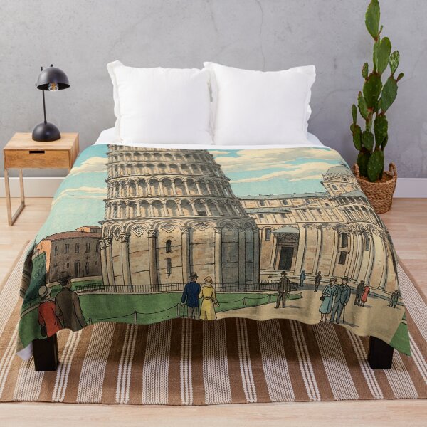 Item preview, Leaning Tower of Pisa Japanese Woodblock Print designed and sold by Takeda-art.