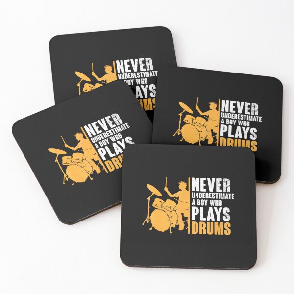 Item preview, Never Underestimate A Boy Who Plays Drums Drummer designed and sold by GeorgeneCharlo.