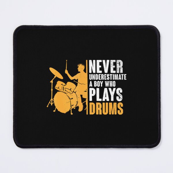 Item preview, Never Underestimate A Boy Who Plays Drums Drummer designed and sold by GeorgeneCharlo.