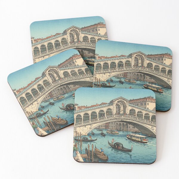 Item preview, Rialto Bridge of Venice Japanese Woodblock Print designed and sold by Takeda-art.