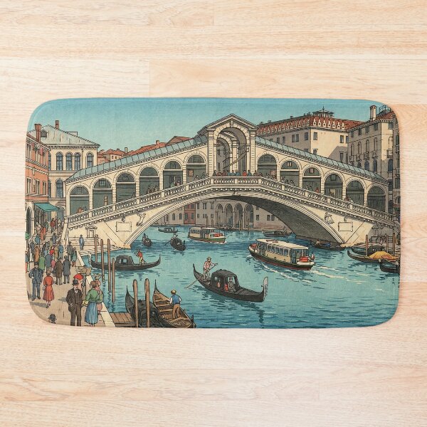 Item preview, Rialto Bridge of Venice Japanese Woodblock Print designed and sold by Takeda-art.