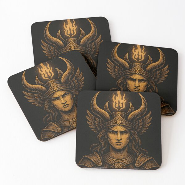 Item preview, Golden War Goddess | Mythic Power Fantasy Art designed and sold by Broskartusa.