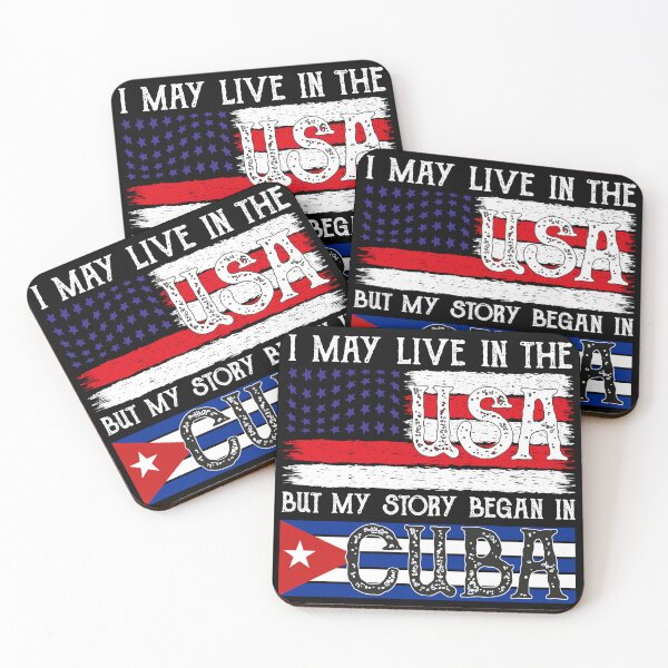Item preview, Cuba to USA Heritage Art – “I May Live in the USA but My Story Began in Cuba” designed and sold by Suzy Perez Art.