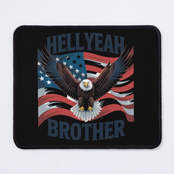 Item preview, Hell Yeah Brother - Bald Eagle American Flag 4th of July designed and sold by estellaken.