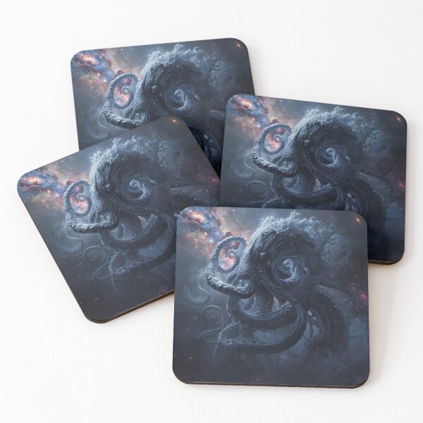 Item preview, Cosmic Octopus Nebula - Lovecraftian Space Horror Art designed and sold by TitanRN.