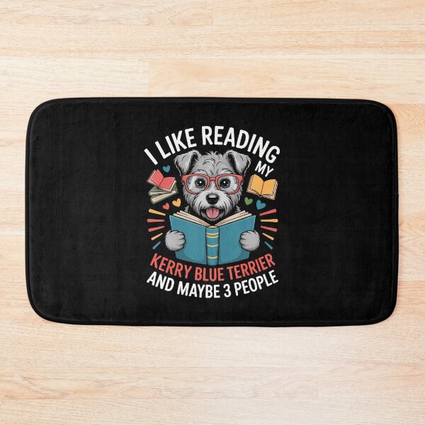 Item preview, I Like Reading Dogs And Maybe 3 People Kerry Blue Terrier designed and sold by GeorgeneCharlo.
