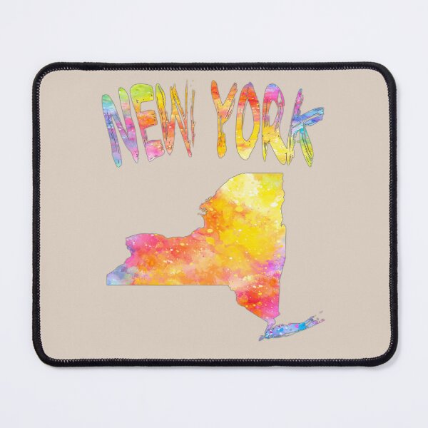 Item preview, Vibrant New York State Map | Artistic Watercolor Splash Tee designed and sold by mashmosh.