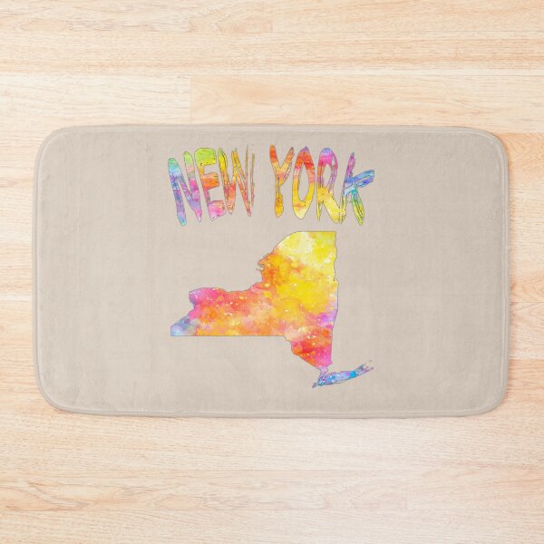 Item preview, Vibrant New York State Map | Artistic Watercolor Splash Tee designed and sold by mashmosh.