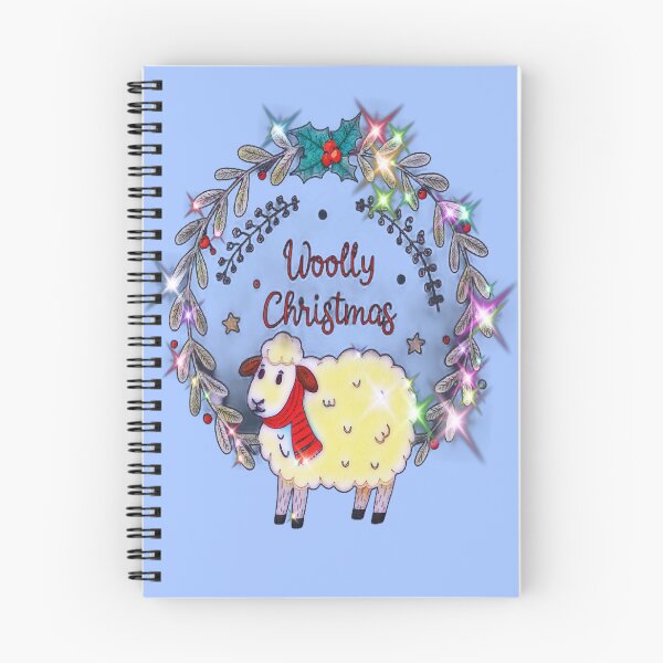 Item preview, Woolly Christmas Sheep Wreath – Cute Holiday Pun designed and sold by creativerooney.