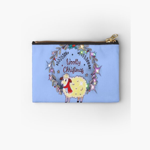 Item preview, Woolly Christmas Sheep Wreath – Cute Holiday Pun designed and sold by creativerooney.