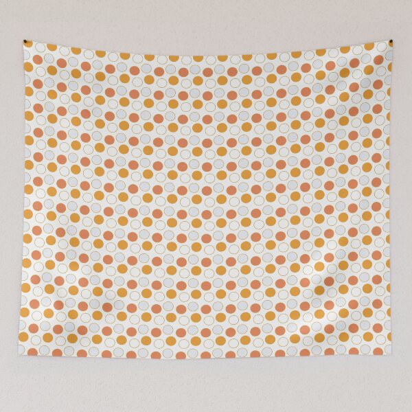 Item preview, Orange circles fabric patern designed and sold by MilediVinter.