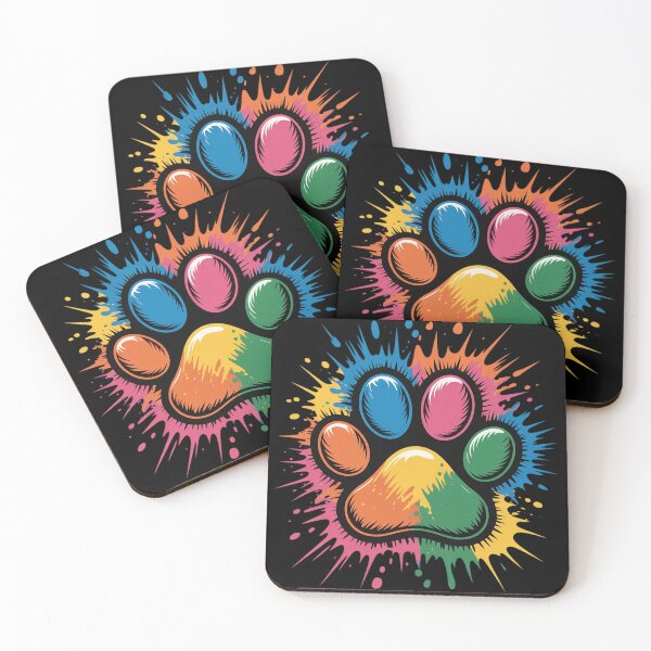Item preview, Colorful Paw Dog  designed and sold by MyzoToyota.
