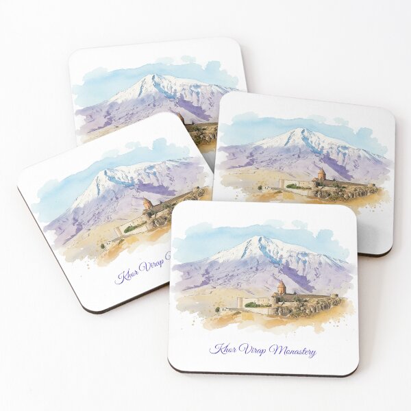 Item preview, Khor Virap Monastery Armenia Armenian Landmark Mount Ararat w designed and sold by NareArt.
