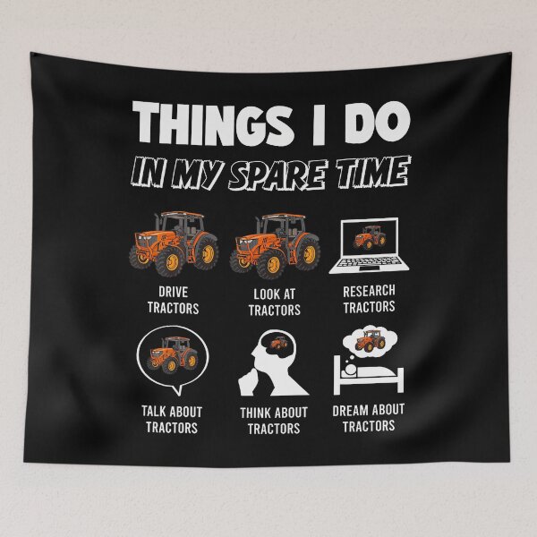 Item preview, Things I Do In My Spare Time - Funny Tractor Driver designed and sold by ToriKarla.