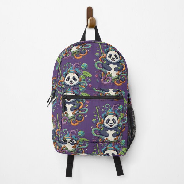 Item preview, Cosmic Groove Panda in Tentacle Forest designed and sold by dreephic22.