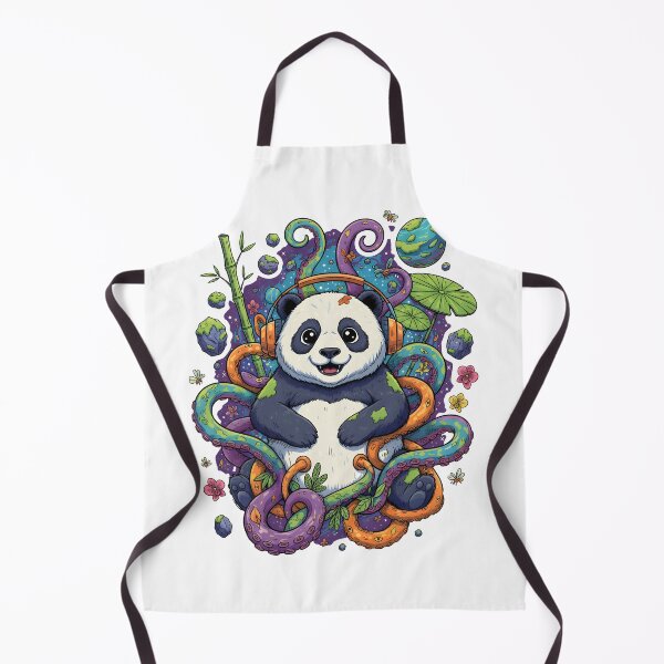 Item preview, Cosmic Groove Panda in Tentacle Forest designed and sold by dreephic22.