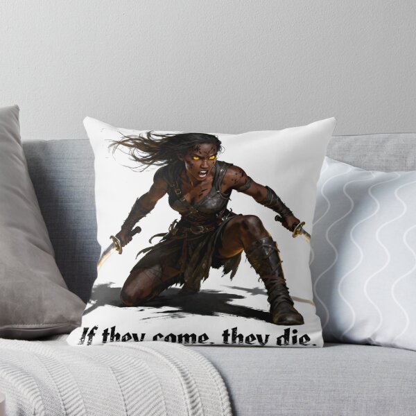Item preview, Ferro Maljinn – “If They Come, They Die” | Grimdark Fantasy Quote designed and sold by InkloreCulture.