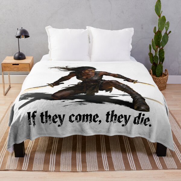 Item preview, Ferro Maljinn – “If They Come, They Die” | Grimdark Fantasy Quote designed and sold by InkloreCulture.