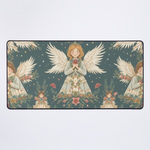Item preview, Christmas angel pattern in classic style designed and sold by Hot4Shirt.