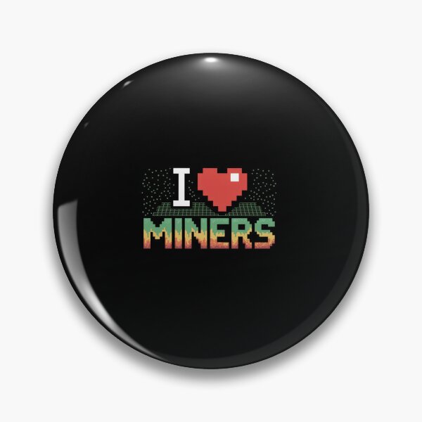 Item preview, I Love Miners Funny Heart Video Gamer Meme Pixel Game Lover  designed and sold by milanforbes.