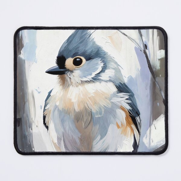 Item preview, Charming Tufted Titmouse Winter Art designed and sold by ChrisButler.