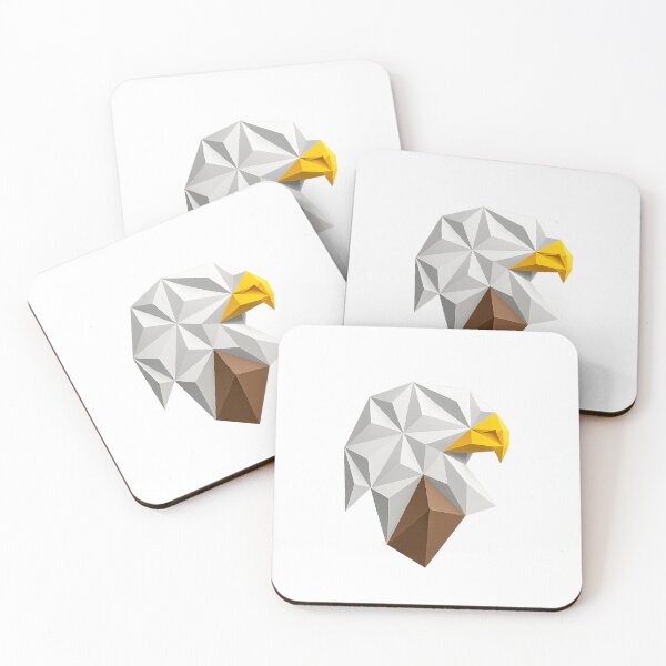 Item preview, Geometric Paper-Cut Eagle | Modern Wildlife Art designed and sold by CaesarFraterX.