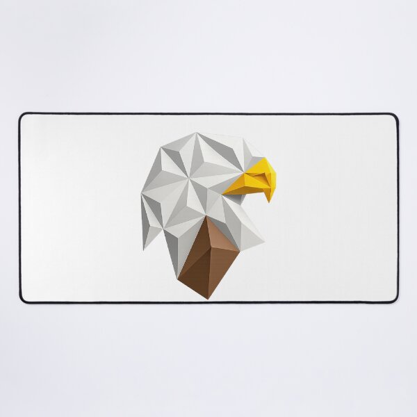 Item preview, Geometric Paper-Cut Eagle | Modern Wildlife Art designed and sold by CaesarFraterX.