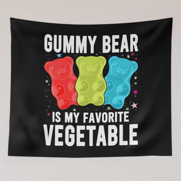 Item preview, Gummy Bear Is My Favorite Vegetable Funny Gummy Bear designed and sold by TaraAnnie.
