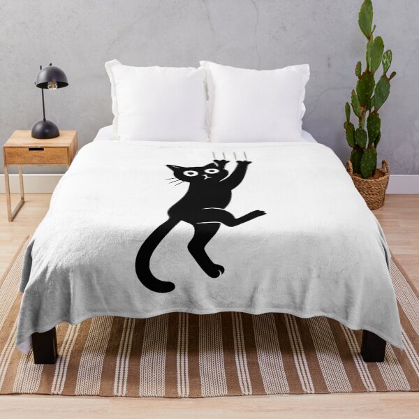 Item preview, Black Cat Holding On  designed and sold by purrfecute.