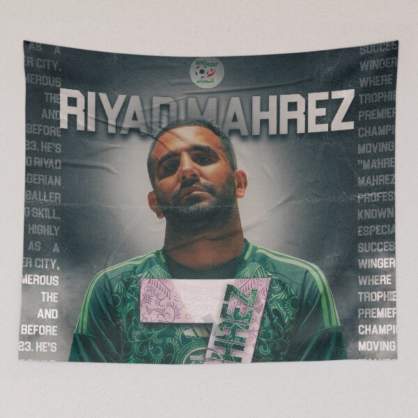 Item preview, Riyad Mahrez Algeria Number 7 Legend designed and sold by Shopunte.