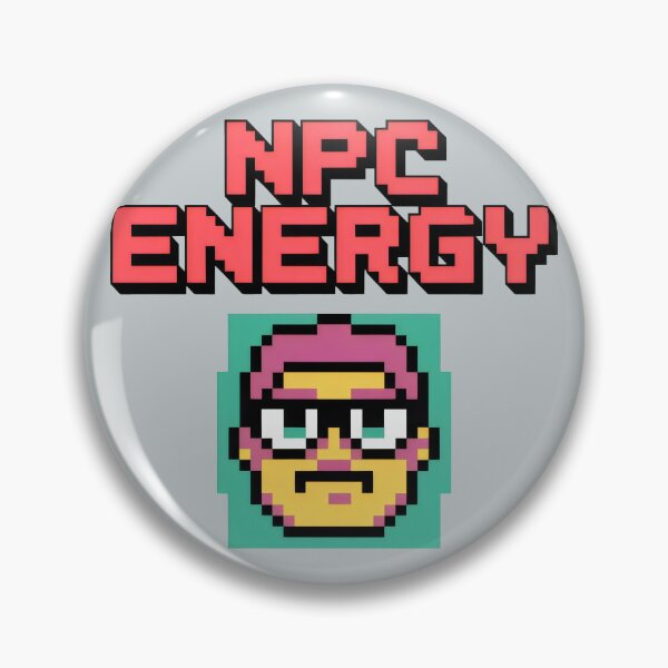Item preview, NPC Energy Pixel Portrait Retro Gamer Statement Design designed and sold by SplashTastic.