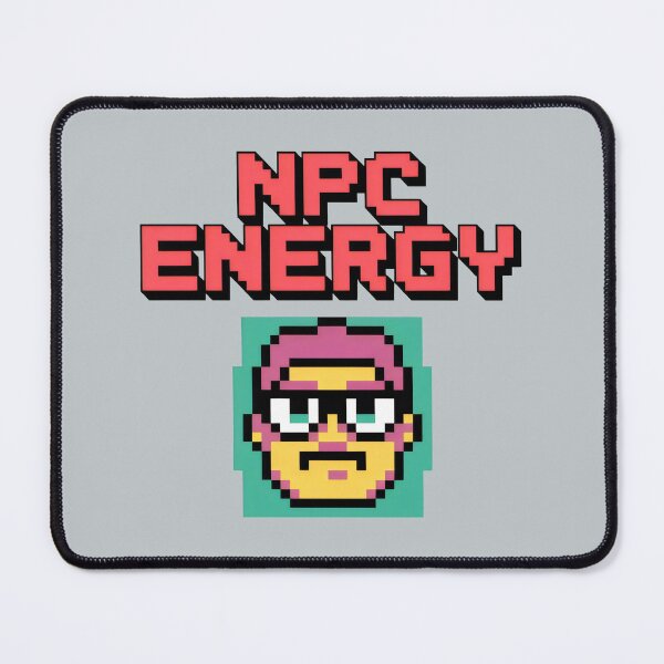 Item preview, NPC Energy Pixel Portrait Retro Gamer Statement Design designed and sold by SplashTastic.