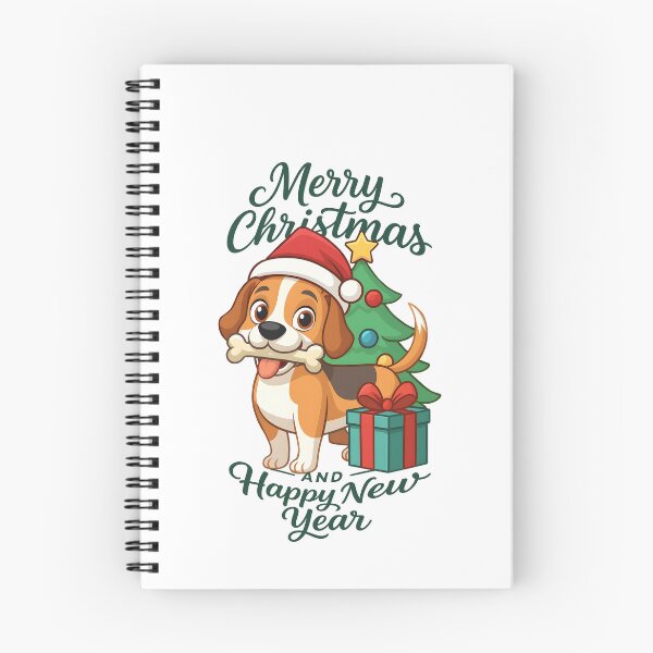 Item preview, dog merry christmas and happy new year designed and sold by sabartgunpla.