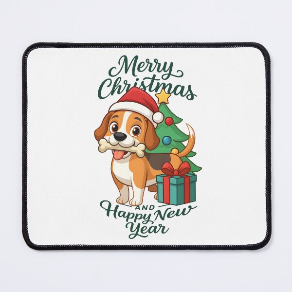 Item preview, dog merry christmas and happy new year designed and sold by sabartgunpla.