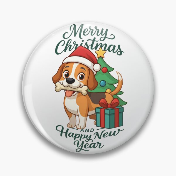 Item preview, dog merry christmas and happy new year designed and sold by sabartgunpla.