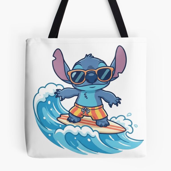 Item preview, Lovely Cute stitch  water surfing, stickers and t shirts designed and sold by nicnacc.