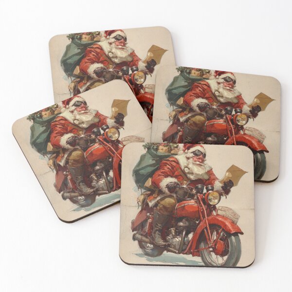 Item preview, Santa in bike reading letter designed and sold by vialgames.