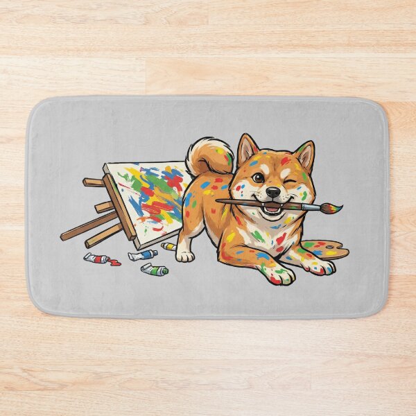 Item preview, Creative Mess - Colorful Shiba Inu Artist Dog designed and sold by RICHYON.