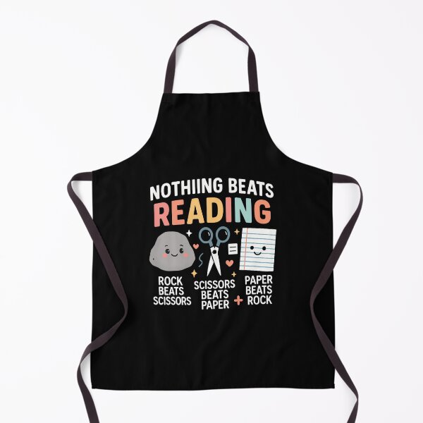 Item preview, Nothing Beats Reading Rock Paper Scissors Funny Book Lover designed and sold by DanaKathe.