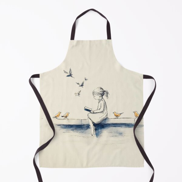 Item preview, Girl Reading with Birds designed and sold by lautir.
