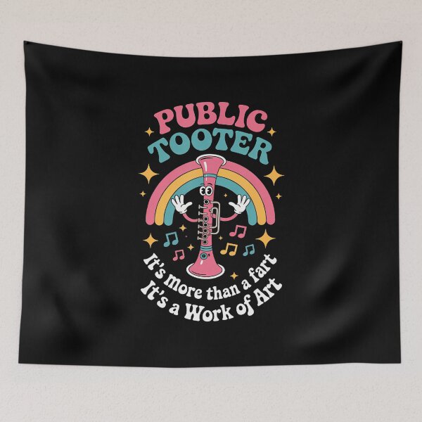 Item preview, Public Tooter Funny Recorder Music Joke Quote designed and sold by DonnieJennie.