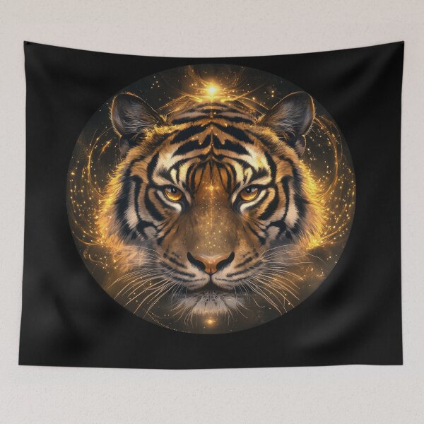 Item preview, Celestial Flame Tiger designed and sold by Daagath.